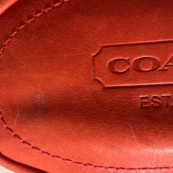 Coach 11422 dark Orange Leather Shoulder Bag - Picture 15 of 16